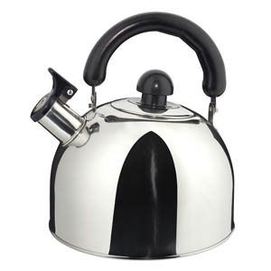 VATTENTÄT Kettle, stainless steel, black - IKEA