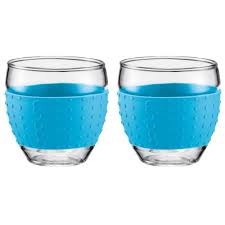 Pavina Glas m Silicon 35 cl, Blå