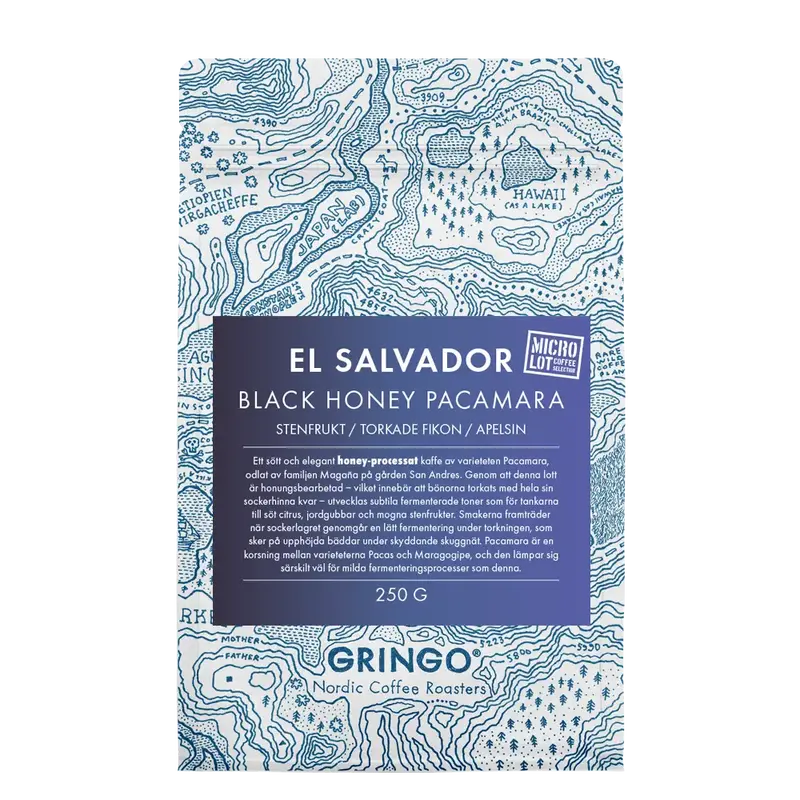 Gringo El Salvador Black Honey Pacamara, 250 g