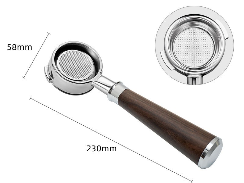 Gaggia Öppet portafilter, Rosenträ