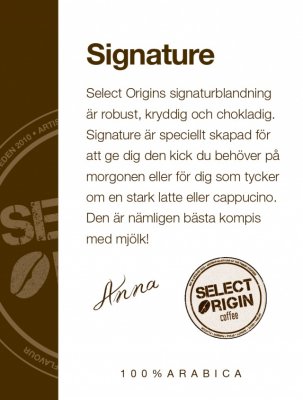 Select Origin, Signature, 500 gr
