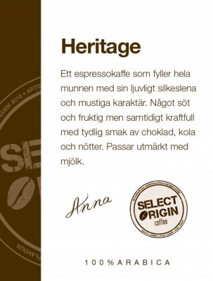 Select Origin, Heritage, 500 gr