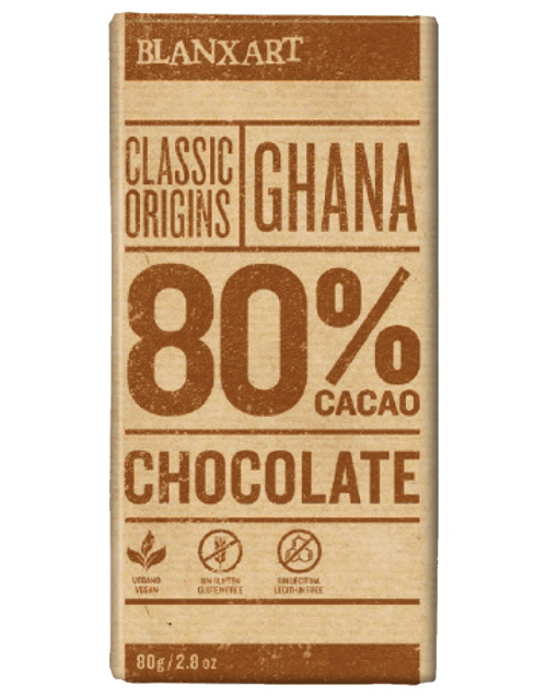 Chokladkaka Ghana 80%, 80 gr