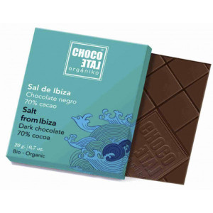 Choklad 70% m havssalt Ibiza, 20 gr