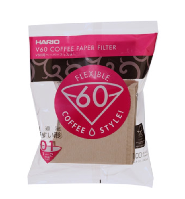 Oblekta pappersfilter Hario V60